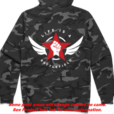 Life is a Battlefield Camo-Hoodie Thumbnail