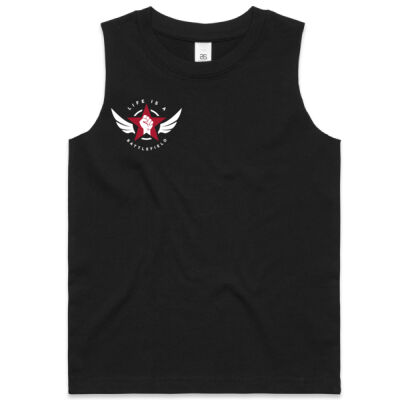 life is a battlefield Kids/Youth Barnard Tank Thumbnail