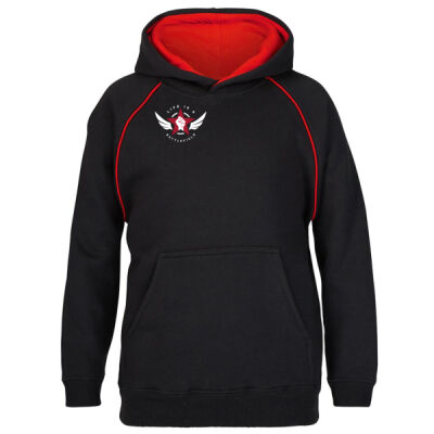 life is a battlefield Kids Contrast Fleecy Hoodie Thumbnail