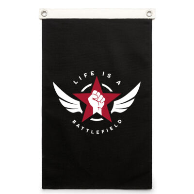 life is a battlefield flag Thumbnail